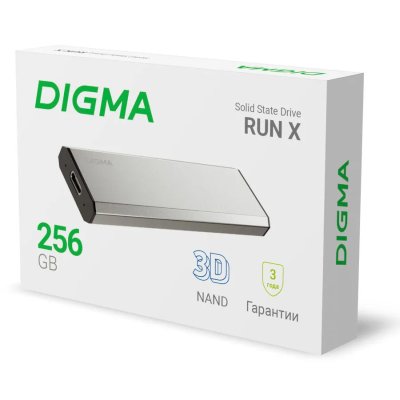 SSD диск Digma Run X 256Gb DGSR8256G1MSR
