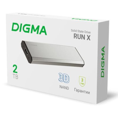 SSD диск Digma Run X 2Tb DGSR8002T1MSR
