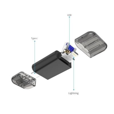 флешка DM 256Gb APD005 3 in 1