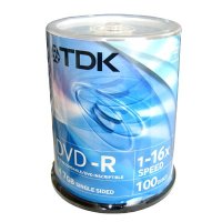 диск DVD-R TDK 75000007676/DVD-R47CBED100/t19479