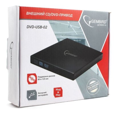 оптический привод DVD-RW Gembird DVD-USB-02