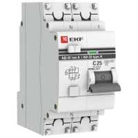 автомат дифференциальный EKF АД-32 тип А 2П 30 мА C 4.5 кА A 25 А DA32-25-30-a-pro