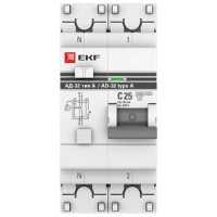 EKF АД-32 тип А 2П 30 мА C 4.5 кА A 25 А DA32-25-30-a-pro