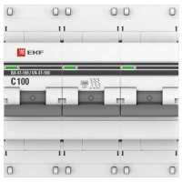 EKF ВА 47-100 3P (C) 10kA 100 А mcb47100-3-100C-pro