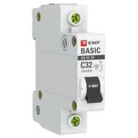 автоматический выключатель EKF ВА 47-29 1P (C) 4.5kA 32 А mcb4729-1-32C