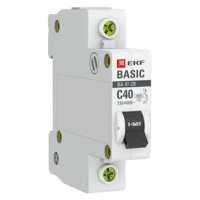 автоматический выключатель EKF ВА 47-29 1P (C) 4.5kA 40 А mcb4729-1-40C
