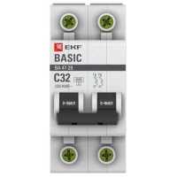 EKF ВА 47-29 2P (C) 4.5kA 32 А mcb4729-2-32C