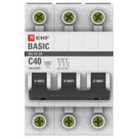 EKF ВА 47-29 3P (C) 4.5kA 40 А mcb4729-3-40C