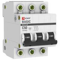 EKF ВА 47-29 3P (C) 4.5kA 50 А mcb4729-3-50C