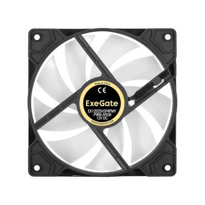 ExeGate 12В DC EX12025H3P4PMY-PWM.ARGB EX295967RUS