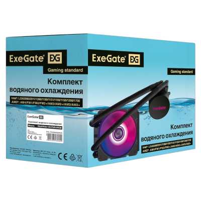 кулер ExeGate BlackWater-120.PWM.ARGB EX293456RUS