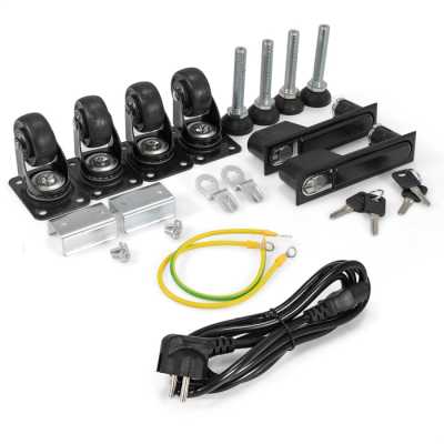 телекоммуникационный шкаф ExeGate EC-FS-42U.800.1000.G.V.BLACK EX300282RUS