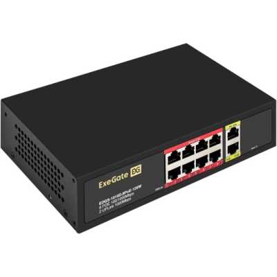 коммутатор ExeGate EDGS-1010D.8PoE-120W EX299023RUS