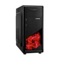 корпус Exegate EVO-8207 Black-Red Light 600W