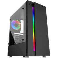 корпус Exegate EVO-9201 Black-RGB Light 600W