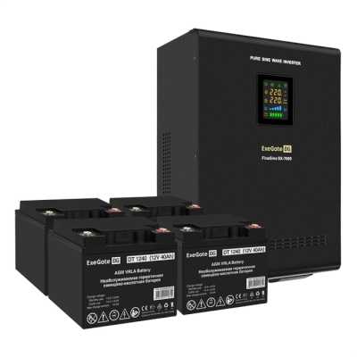 ИБП ExeGate FineSine SX-7000.LCD.AVR.2SH.T EX296681RUS