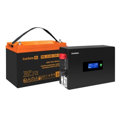 ИБП ExeGate IdealSine SR-1000.LCD.2SH EX297419RUS