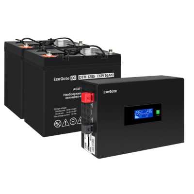 комплект ИБП ExeGate IdealSine SR-1500.LCD.2SH EX297434RUS