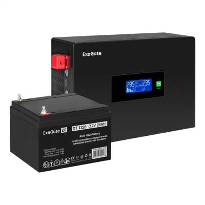 ИБП ExeGate IdealSine SR-600.LCD.2SH EX297380RUS