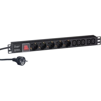 блок розеток Exegate ServerPro PDU-19H009 Al-5C135S-EU2.5CU-SW