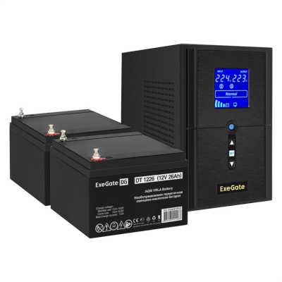 ИБП ExeGate SineTower SZ-1500.LCD.AVR.2SH.1C13.USB EX296812RUS