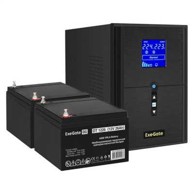 ИБП ExeGate SineTower SZ-2000.LCD.AVR.3SH.1C13.USB EX296835RUS