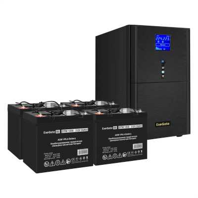 комплект ИБП ExeGate SineTower SZ-5000.LCD.AVR.2SH.1C13.T.RJ.USB EX296888RUS
