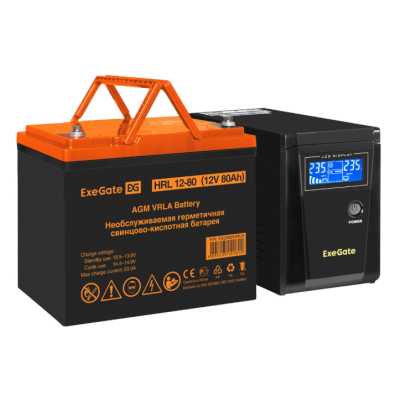 комплект ИБП ExeGate SineTower SZ-600.LCD.AVR.1SH EX296779RUS
