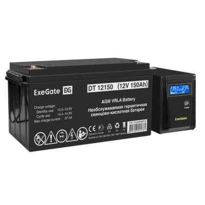 комплект ИБП ExeGate SineTower SZ-600.LCD.AVR.1SH EX296786RUS