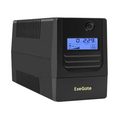 ИБП ExeGate Smart LB-1000.LCD.AVR.2SH.USB