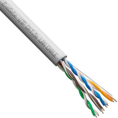 витая пара ExeGate UTP4-C5e-CCA-S26-IN-PVC-GY-100 EX281818RUS