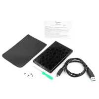 контейнер для жесткого диска Gembird EE2-U3S-70L Black