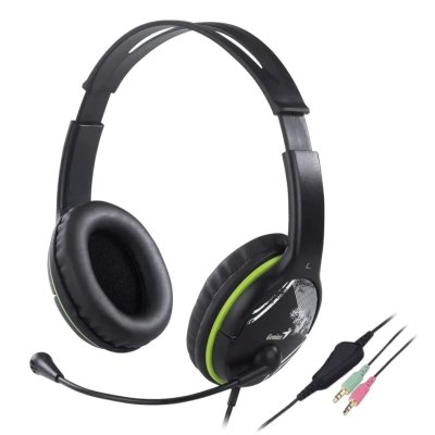 гарнитура Genius HS-400A Single Black-Green