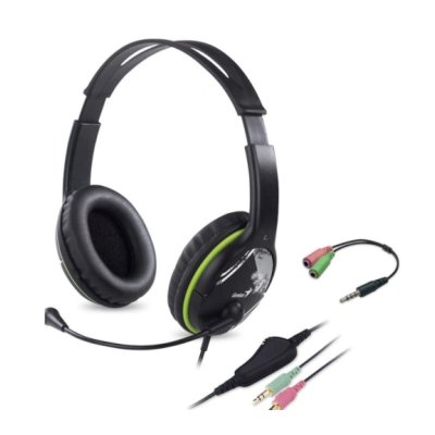 гарнитура Genius HS-400A Single Black-Green