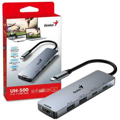разветвитель USB Genius UH-500 Iron Grey