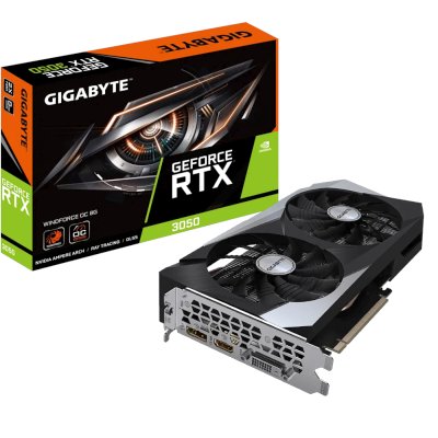 видеокарта GigaByte nVidia GeForce RTX 3050 8Gb GV-N3050WF2OC-8GD