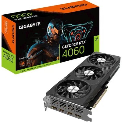 видеокарта GigaByte nVidia GeForce RTX 4060 8Gb GV-N4060GAMING OC-8GD