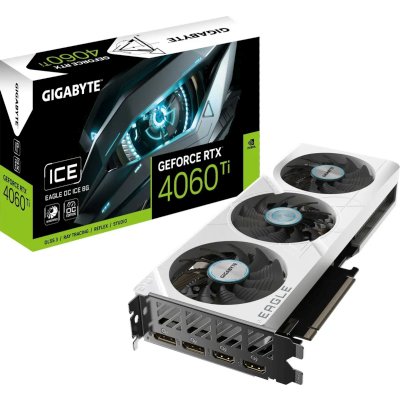 видеокарта GigaByte nVidia GeForce RTX 4060 8Gb GV-N4060EAGLEOC ICE-8GD