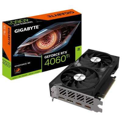 видеокарта GigaByte nVidia GeForce RTX 4060 Ti 8Gb GV-N406TWF2-8GD