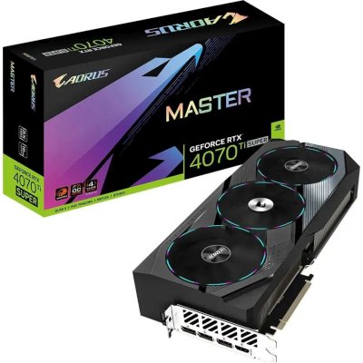 видеокарта GigaByte nVidia GeForce RTX 4070 Ti Super 16Gb GV-N407TSAORUS M-16GD