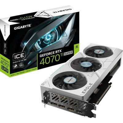 видеокарта GigaByte nVidia GeForce RTX 4070 Ti Super 16Gb GV-N407TSEAGLEOCICE-16GD