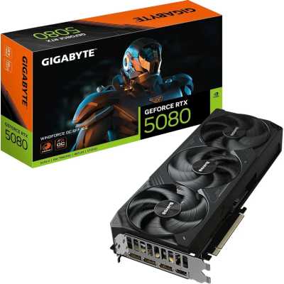 GigaByte nVidia GeForce RTX 5080 16Gb GV-N5080WF3OC-16GD