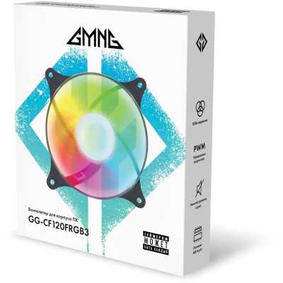 GMNG GG-CF120FRGB3-PWMBK RGB Black