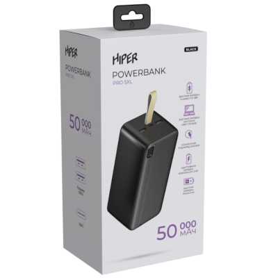 внешний аккумулятор Hiper PRO 5XL Black 50000