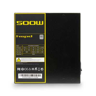 блок питания HSPD 500W HSK-500WN-BK