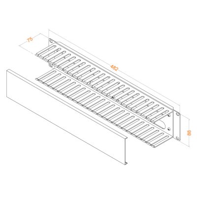 Hyperline CM-2U-PL-COV