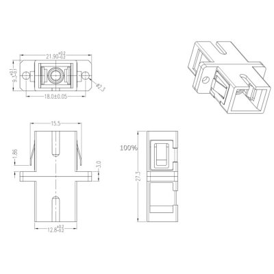 Hyperline FA-P11Z-SC/SC-N/BK-BL