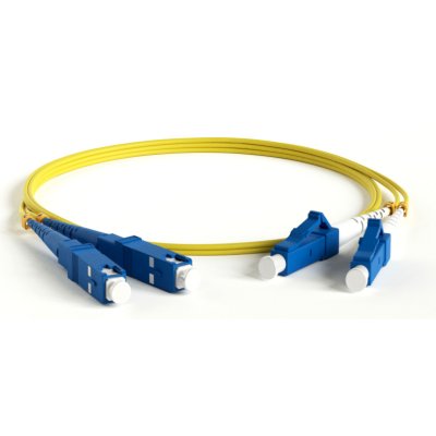 патч-корд оптический Hyperline FC-D2-9-LC/UR-SC/UR-H-10M-LSZH-YL