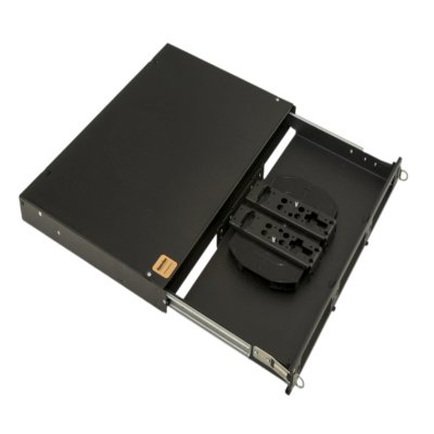 Hyperline FO-19V-1U-3xSLT-W130H30-24UN-BK
