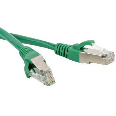 патч-корд Hyperline PC-LPM-STP-RJ45-RJ45-C6-0.5M-LSZH-GN